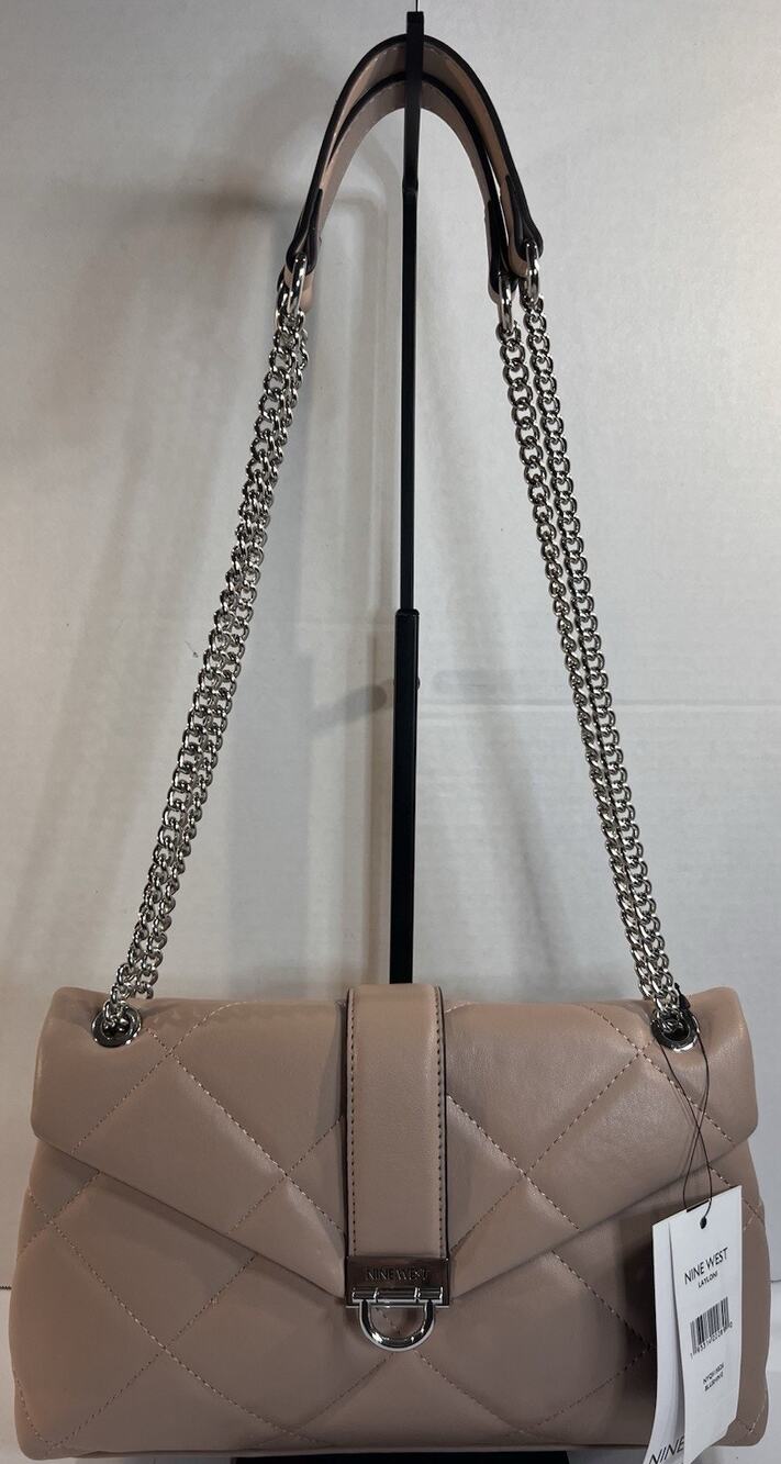 Nine West Layloni Blushing Quilted Chain Shoulder Bag NWT